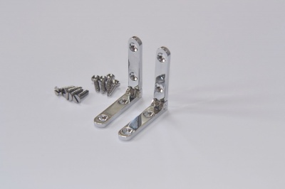 Premium Solid Brass Side Rail Hinges (pair)